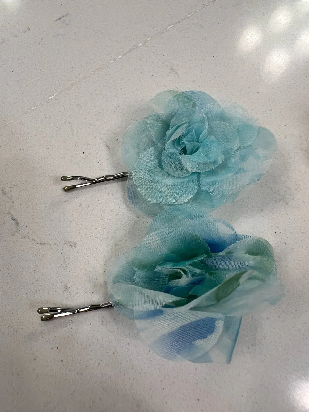 (6) Piece Faux Floral Hair Clip Bundle for Girls